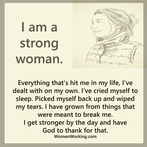 I am a Strong Woman - WomenWorking